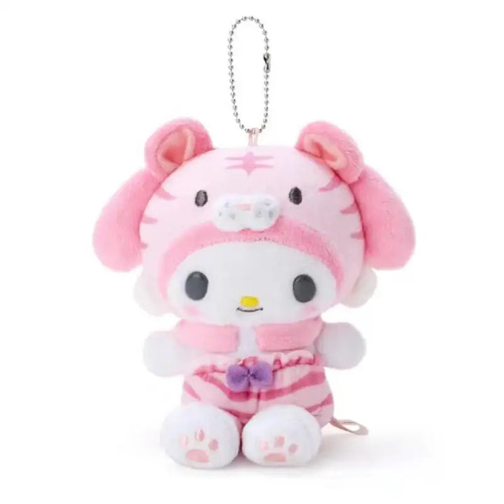 Sanrio Kuromi My Melody Plush Toys Kawaii Cinnamoroll Backpack Pendant Soft Stuffed Doll Keychain for Boy and Girl Birthday Gift