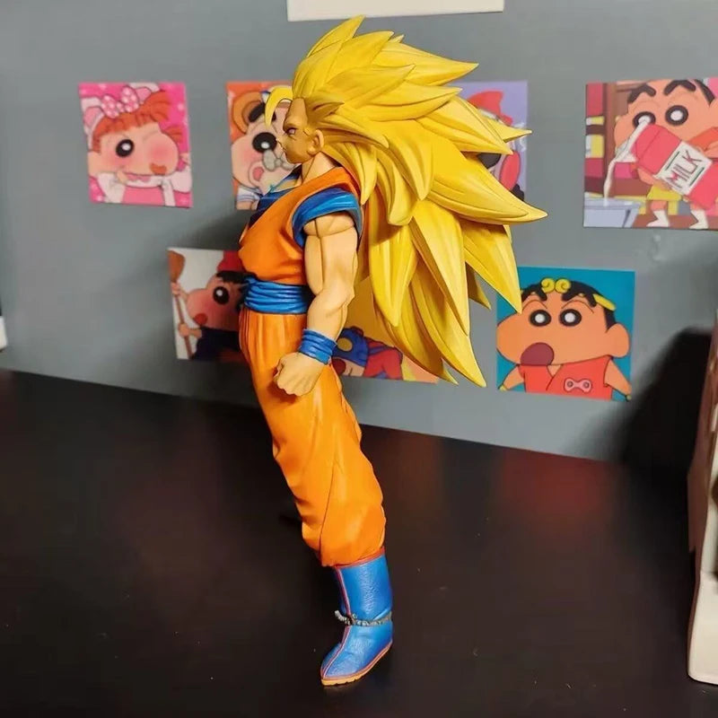 30cm dragon ball Z Ssj3 Goku Figure Goku Anime Figure Pvc Super Saiyan Statue Collectible Model Toys Gifts Customized