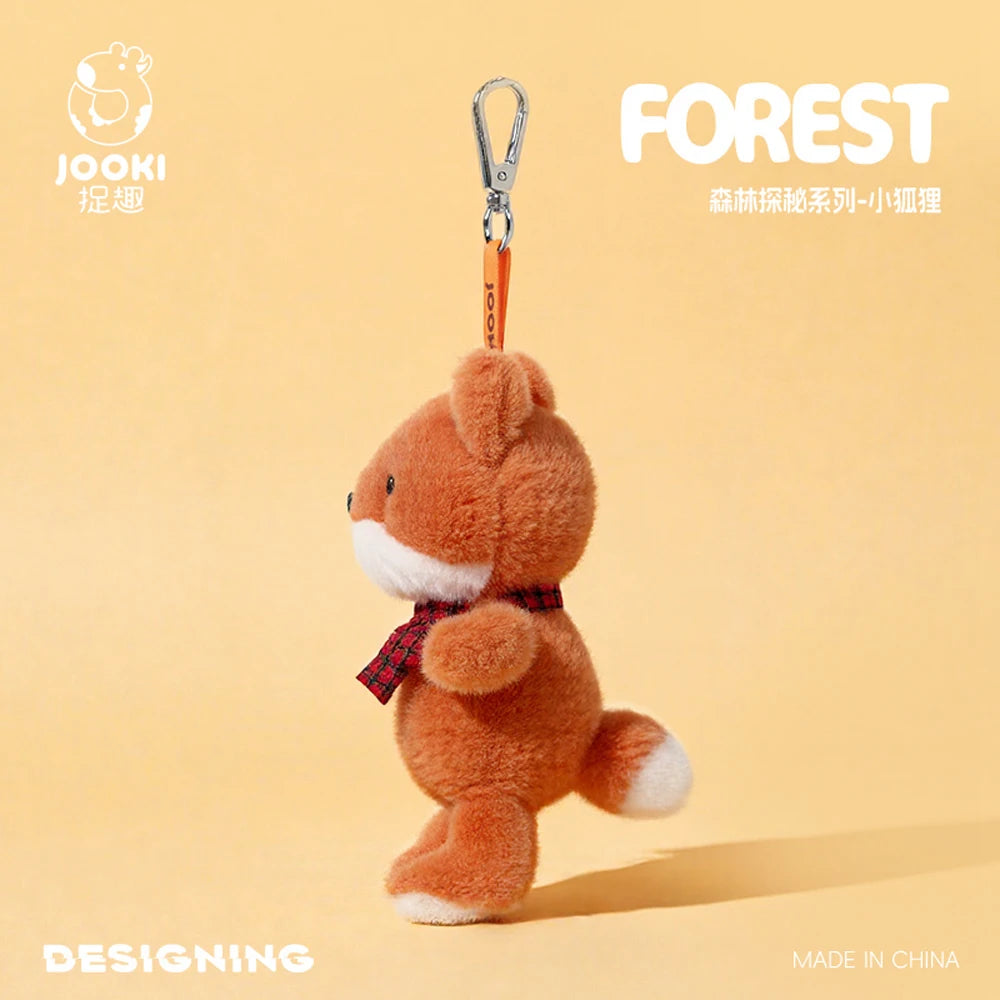 Small Plush Toys Frog Keychain Soft Dolls Fox Style Bag Accessories Fluffy Dog Key Ring Holder Kawaii Horse Pendant Cheap Gifts