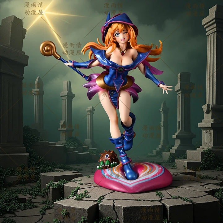 [In Stock] Yu Gi Oh! Black Magician Girl Figure Anime Toy Dark Magician Girl Figure Model Computer Desktop Decoration Toy