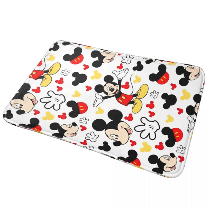 Cute Minnie Cartoon Bathroom Rugs Mat Quick Dry Mickey Bath Rugs Mats Carpet Non-Slip for Shower Tub