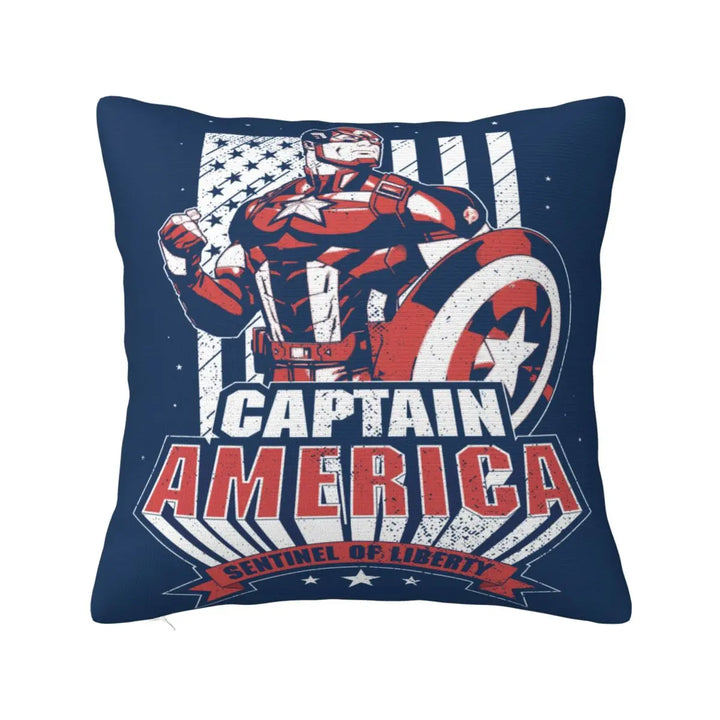 Anime Captain America Avengers Square Pillow Cases Cushion Covers Fashion Decor Pillowcover for Home 18"