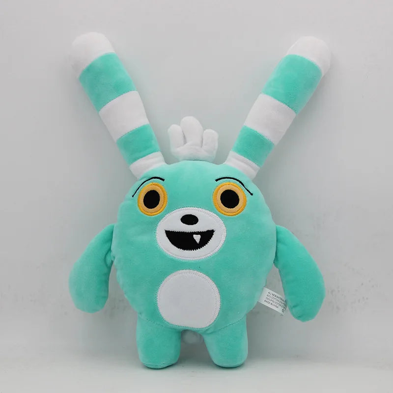 30cm Anime Abby Hatcher Bozzly Bunny Plush toy Figure Toy Cute Blue Rabbit Stuffed Doll For Birthday Gift