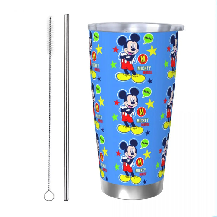 Cartoon Pumpkin Mickey Mouse Tumbler Vacuum Insulated Halloween Design Coffee Cups Vacuum Flask Outdoor Mug Water Bottle, 20oz
