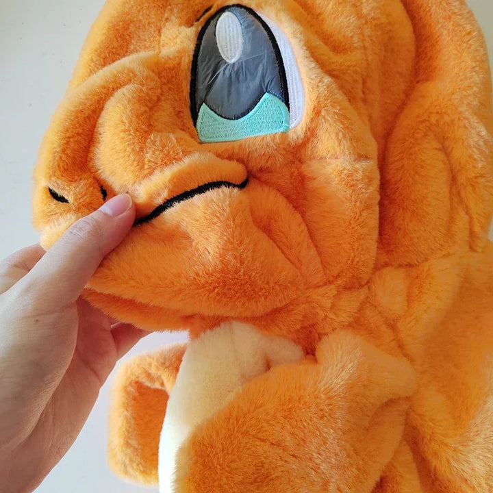 Huge Pokemon Charmander Eevee Squirtle Holster Plush Toys Big Pokémon Bulbasaur Semi-finished Leather Holster Kid Christmas Gift