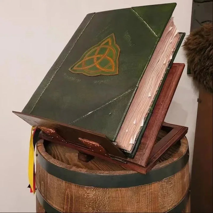 New Book Of Shadows Green Cover Bound Journal Blank And Lined Journal 350 Pages Spells Records Spellbook Retro Gifts