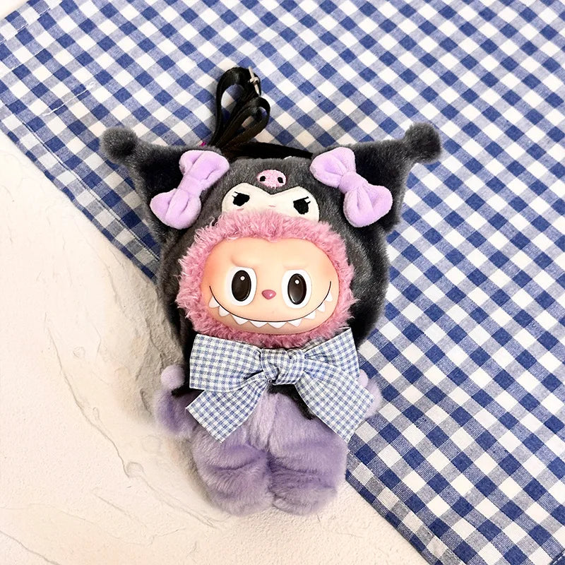 Hot Jumpsuit Kuromi Hello Kitty my sweet piano For LabubuClothes Crossbody Bag Labubu Outfit Cotton Doll Dress Hat Accessories