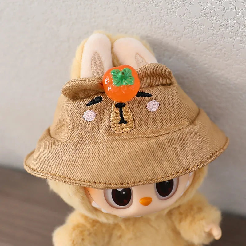 Labubu Doll Hat 15/17cm Plush Doll'S Accessories Sitting Party Labubu I II Idol Dolls Hat
