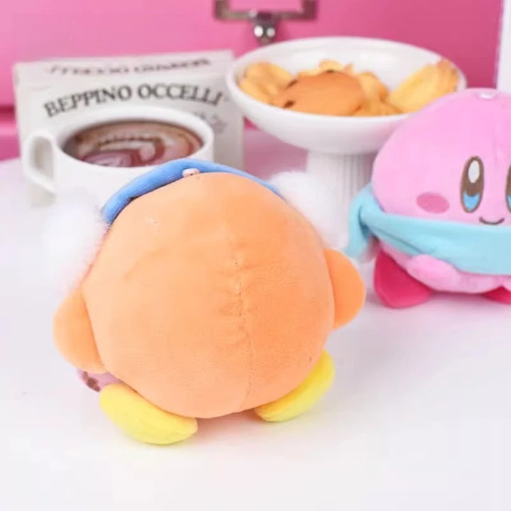 Cartoon Kirby‌/‌Waddle Dee‌ Plush Pendant Keychain Back Packaging Ornament Soft Cute Cartoon Toys for Friends Christmas Gifts