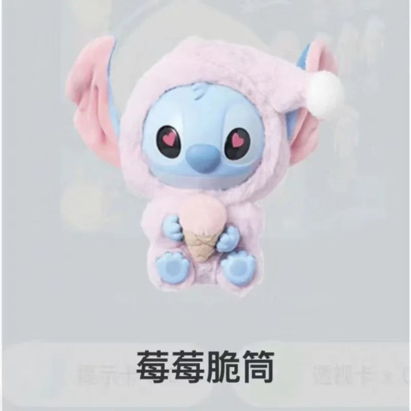 New Miniso Disney Stitch Eat Sleep Series Vinyl Blind Box Pendant Cute Doll Mystery Box Toy Plush Doll Holiday Gifts