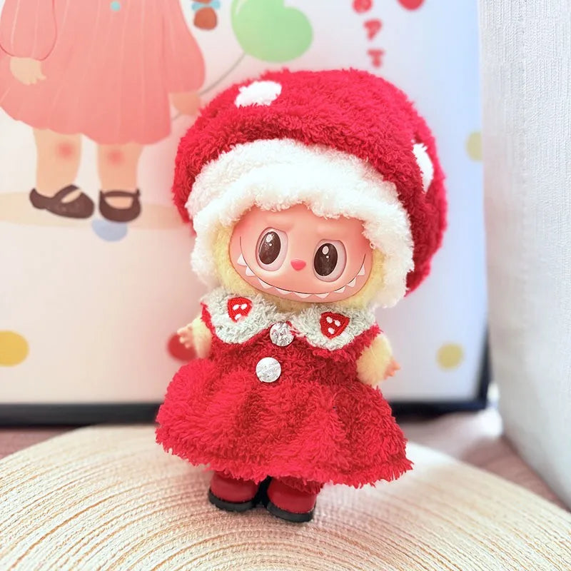 Labubu I II III Doll Clothes Wacky Whimsical Dress Up Assortment 15/17cm Plush Doll'S Clothes Sitting Party Accessories