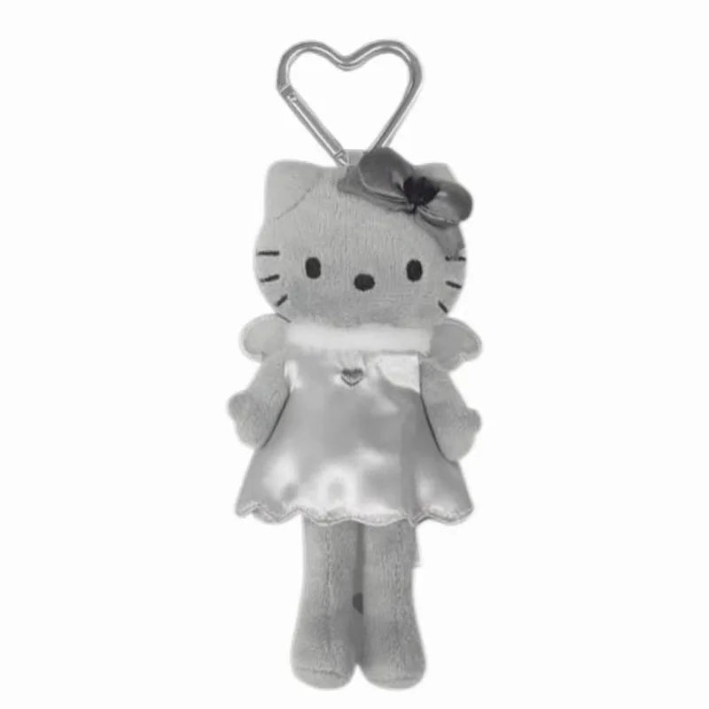 Kawaii Sanrio Hello Kitty Plush Toy Backpack Keychain Cartoon Gray Skin Angel Long Legs Stuffed Doll Girl Birthday Creative Gift