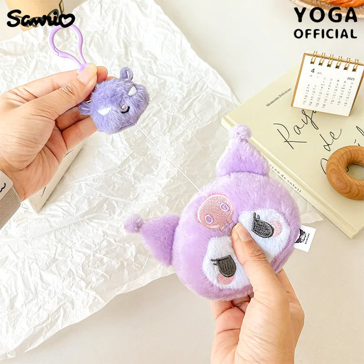 Kawaii Sanrio Kuromi My Sweet Piano Plush Toys Keychain Cartoon Marumofubiyori Backpack Pendant Cute Decorative Friends Gift