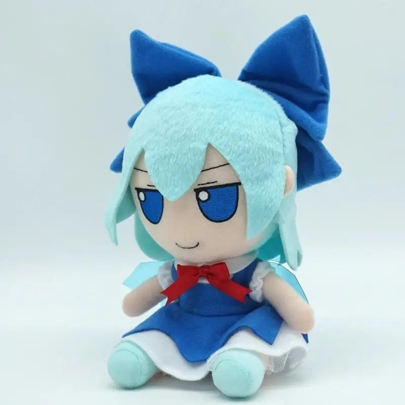 20cm Cartoon Touhou Project Plush Doll 2D Cartoon Doll Cirno Children's Toys Sofa Bedroom Pillow Boys and Girls Christmas Gifts