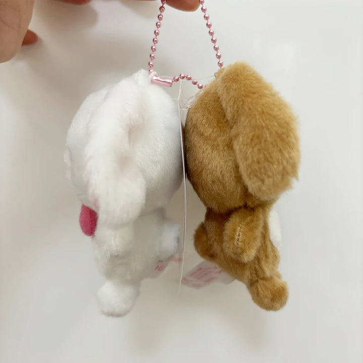 Sugarbunnies Kurousa and Shirousa Plush Toys Mascot Cute Keychain Charms Ball Chain Keyring Girls Toys