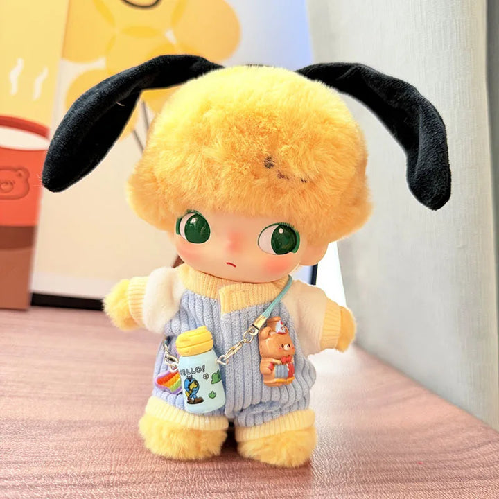 DIMOO WORLD Doll Box Pendulum Accessories Doll Clothes Baby Clothes Pink Pig Yellow Duck Set 15/17cm Labubu Doll Clothes