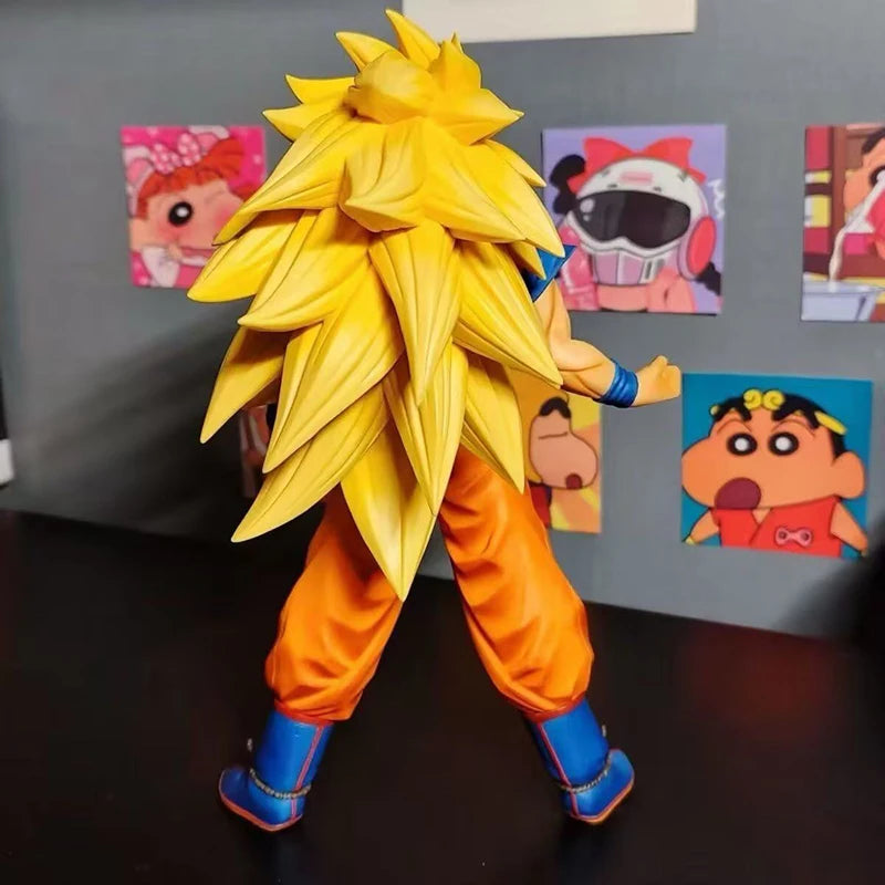 30cm dragon ball Z Ssj3 Goku Figure Goku Anime Figure Pvc Super Saiyan Statue Collectible Model Toys Gifts Customized