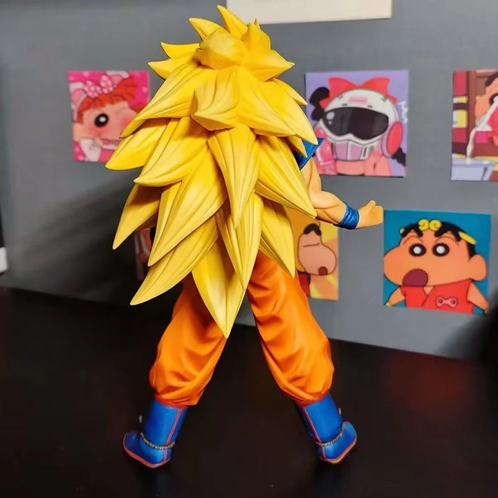 30cm dragon ball Z Ssj3 Goku Figure Goku Anime Figure Pvc Super Saiyan Statue Collectible Model Toys Gifts Customized