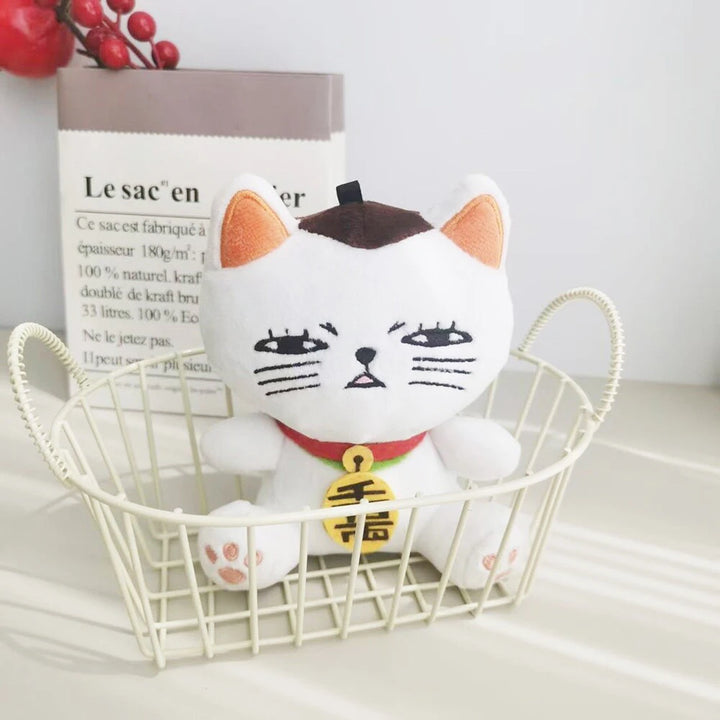 New In Stock Dandadan Lucky Cat Turbo Bachan Stuffed Kitty Keychain Dolls Anime Figure Plush Toys Christmas Gifts Bag Accessory