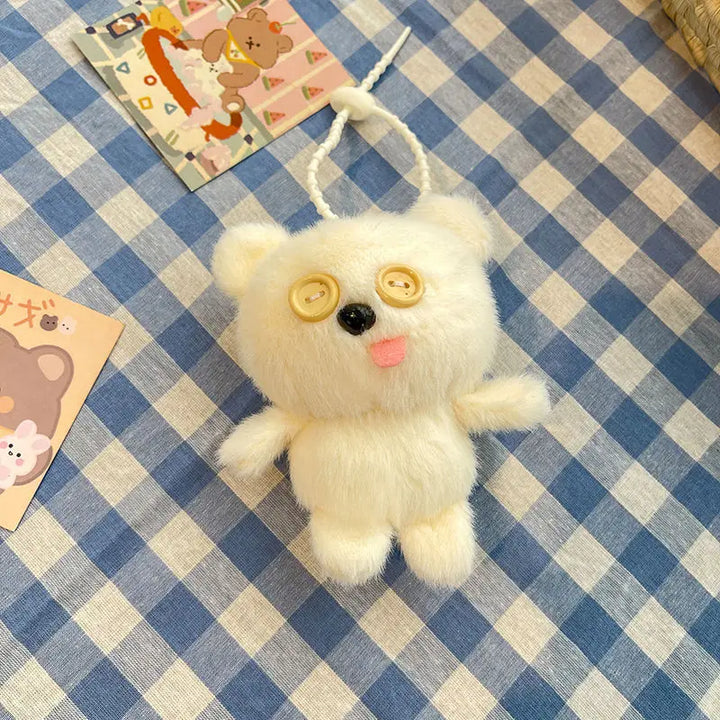 Kawaii Cartoon Minions Tim Bear Plush Toys Keychain Backpack Pendant Decoration Children's Birthday Gift Creative Peripheral