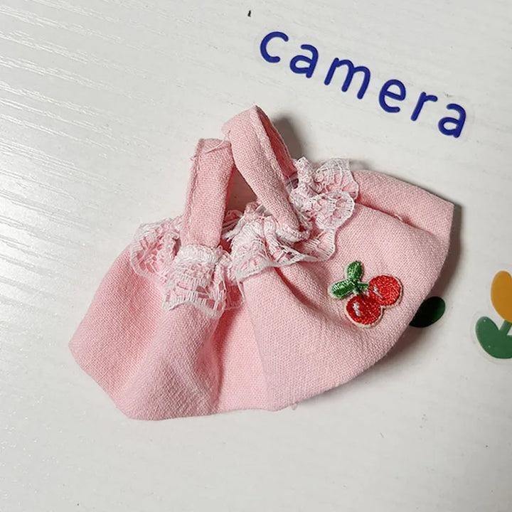 Cute Mini Plush Doll'S Fresh & Chic Sleeveless Dress 15/17cm Labubu I II III Idol Dolls Accessories For Sitting Party Clothing