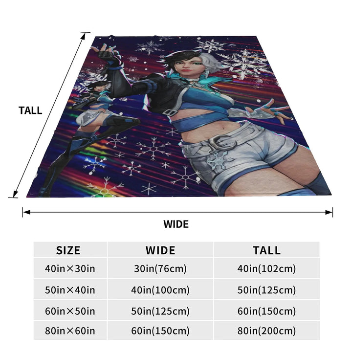 Luna Snow for Rivals Blanket Hero Shooter Video Game Fleece Funny Warm Throw Blanket for Coverlet All Season