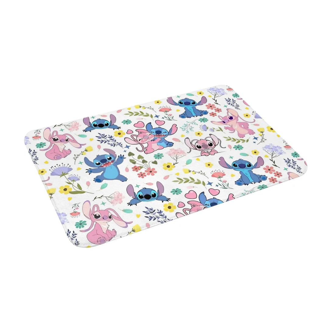 Cute Cartoon Koala Stitch Merch Memory Foam Bath Mat Rug Non-Slip Soft  Bathroom Floor Rugs Carpet For Bath Shower Tub