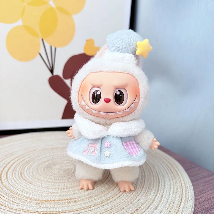 Labubu Doll Clothes Music Angel Set For 15-17cm Ropa 3.0 Labubu V1 V2 V3 Clothes Sitting Party Accessories