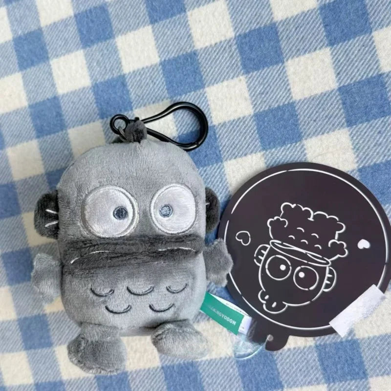 Kawaii Sanrio Hello Kitty Black Skin Series Plushine Doll Pendant Cartoon Hangyodon Stuffed Plush Toys dark skin KT Keyring gift