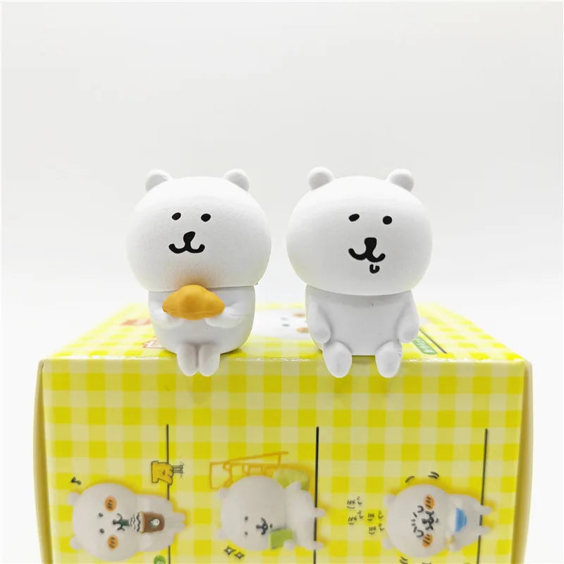 Kawaii Self-Mocking Bear Toy Sitting Pose Series Cute Joke Bear Desktop Ornaments Anime Peripheral Gifts Collect Model