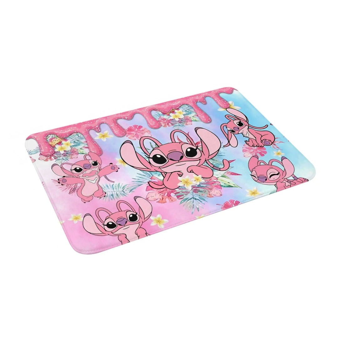 Cute Funny Stitch Memory Foam Bathroom Rugs Ultra Soft Non-Slip  Carpet Bath Mat Water Absorbent for Kitchen Shower