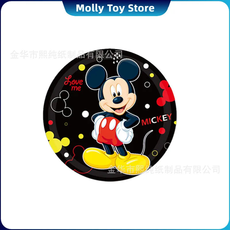 Anime Mickey Mouse Themed Children'S Birthday Party One-Time Decor Disposable Paper Tray Tissue Tablecloth Set Program Decor