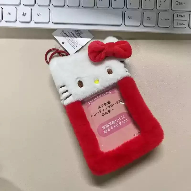 Cute Cartoon Kuromi Melody Anime Peripheral Card Holder 3-Inch Photo Id Storage Cute Cartoon Portable Storage Card Holder Gift
