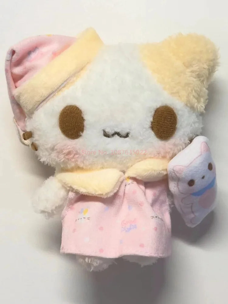 Masyumaro Fluffy Fuwa Nyanko Cat Plush Doll Pajama Suit Doll Anime Kawaii Plush Doll Mascot Keyring Keyholder Girl Birthday Gift