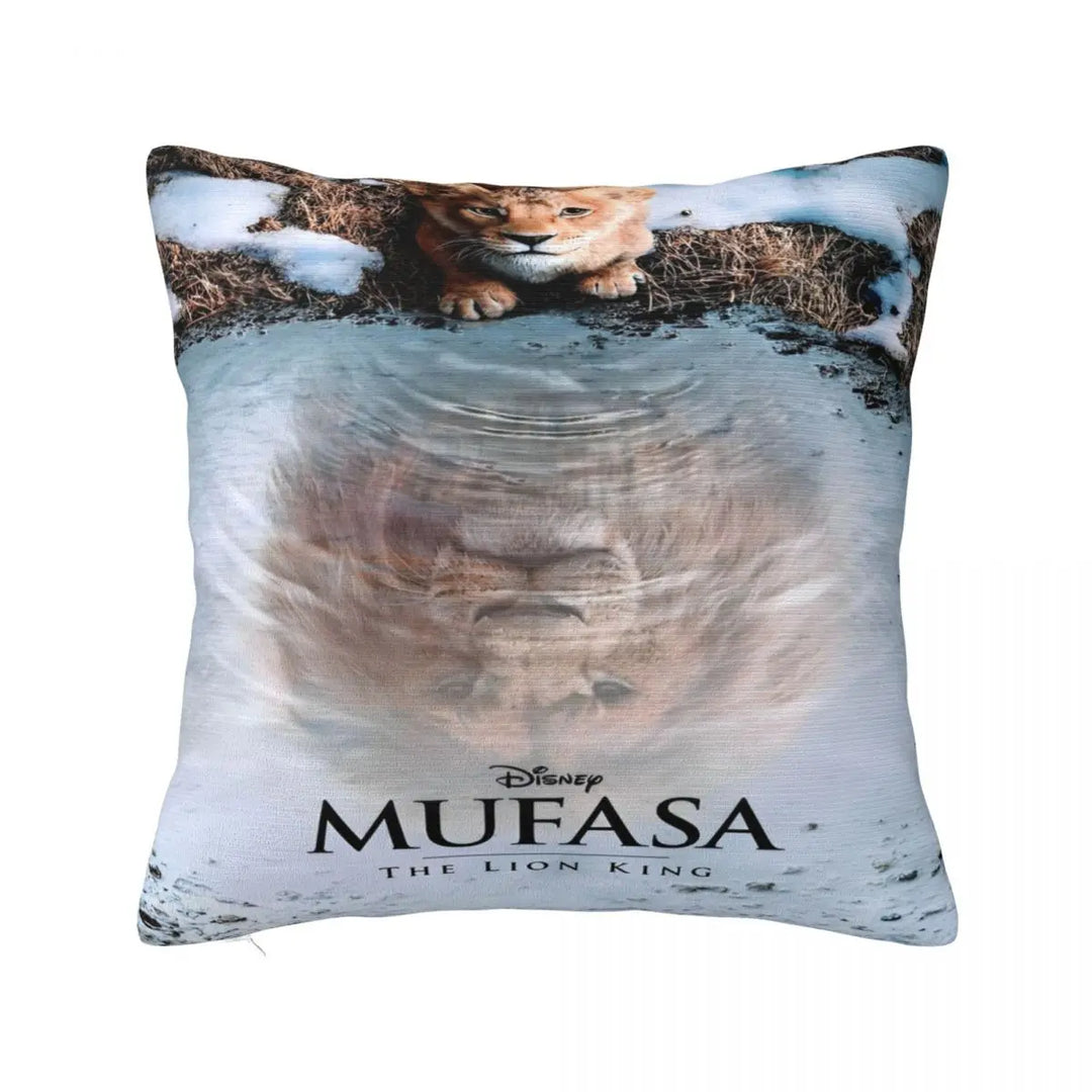 The Lion King Simba Mufasa Dad Pillowcase Polyester Cushion Cover Decorative Pillow Case Cover Home Square 45X45cm