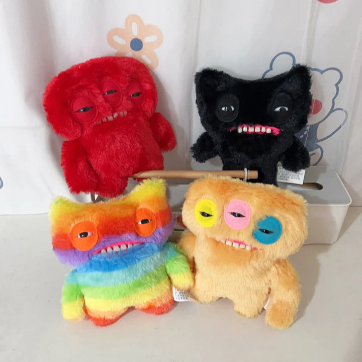 22cm Big Teeth Funny Ugly Monster Plush Doll  Cute Tooth Monster Doll Trendy Play Doll Collect Gift