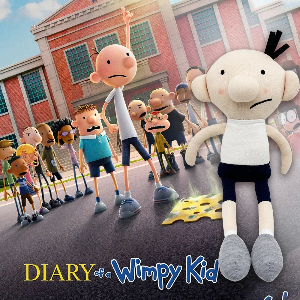 2025 New Diary of a Wimpy Kid Plush Toys Cartoon Stuffed Doll Boys Anime Plushie Figure Sofa Decoration Children Birthday Gift