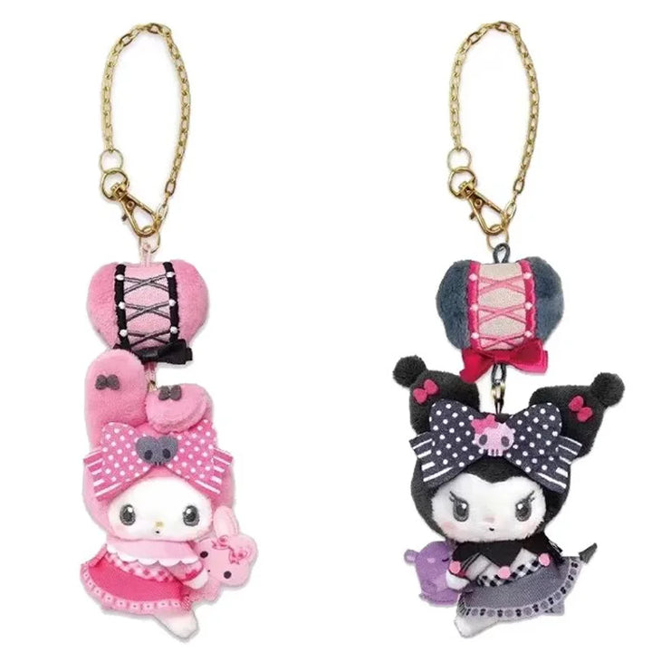 Sanrio Kawaii 50th Anniversary Hello Kitty Melody My Sweet Piano cinnamoroll Kuromi anime plush Plush Keychain  Bag Accessories