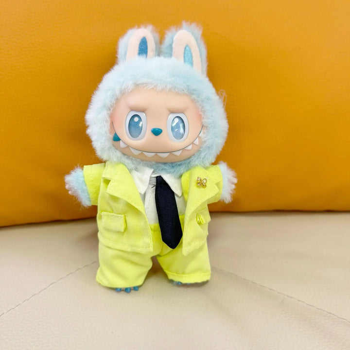 Labubu Doll III Clothes Uniform Set School Wear 15/17cm Plush Doll'S Clothes Labubu I II Idol Dolls Sitting Party Accessories