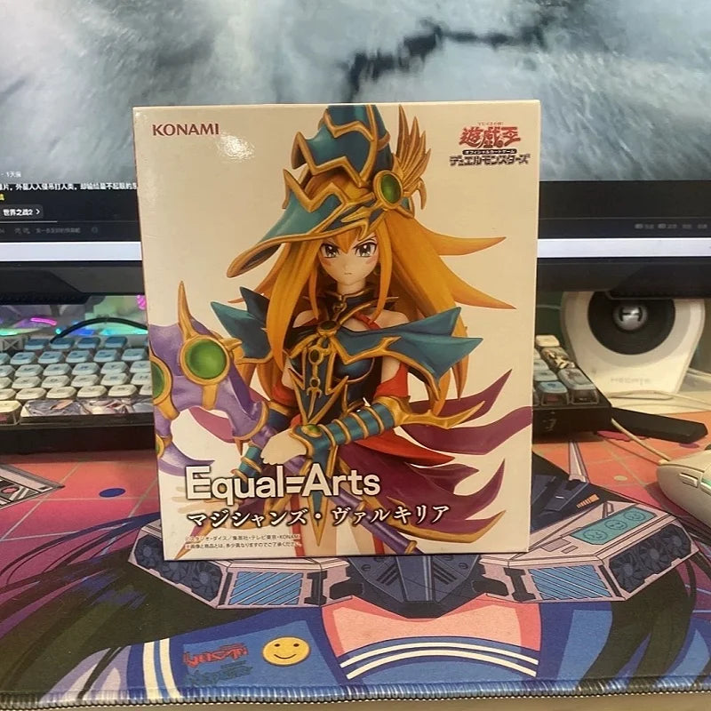 [In Stock] Original Yu Gi Oh! Anime Toy Dark Magician Girl Figure Model Computer Desktop Decoration Toy