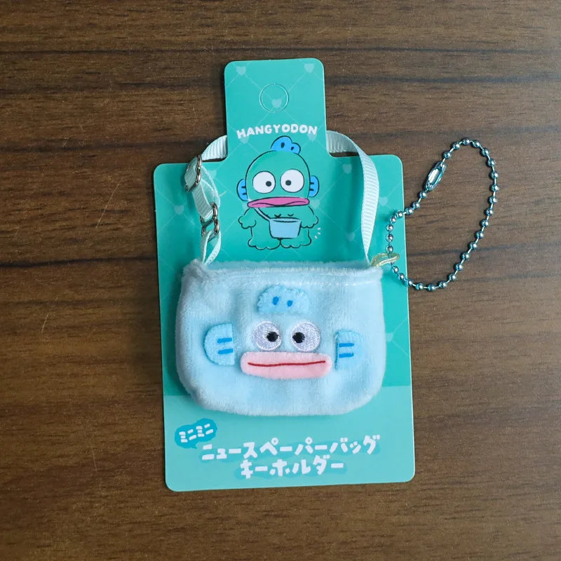 For Labubus doll Outfit Accessories Sanrios Hello Kitty Kuromi Cinnamoroll Melody Doll Hat mini bag Cute Doll Backpack Bag Set