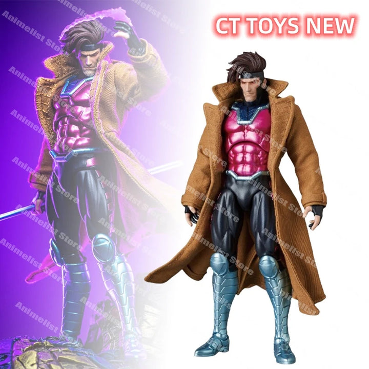 Ct Toys Mafex 131 Gambit Action Figure X-Men The Mutant Called Anime Figurine Ko Statue Model Gift Toy