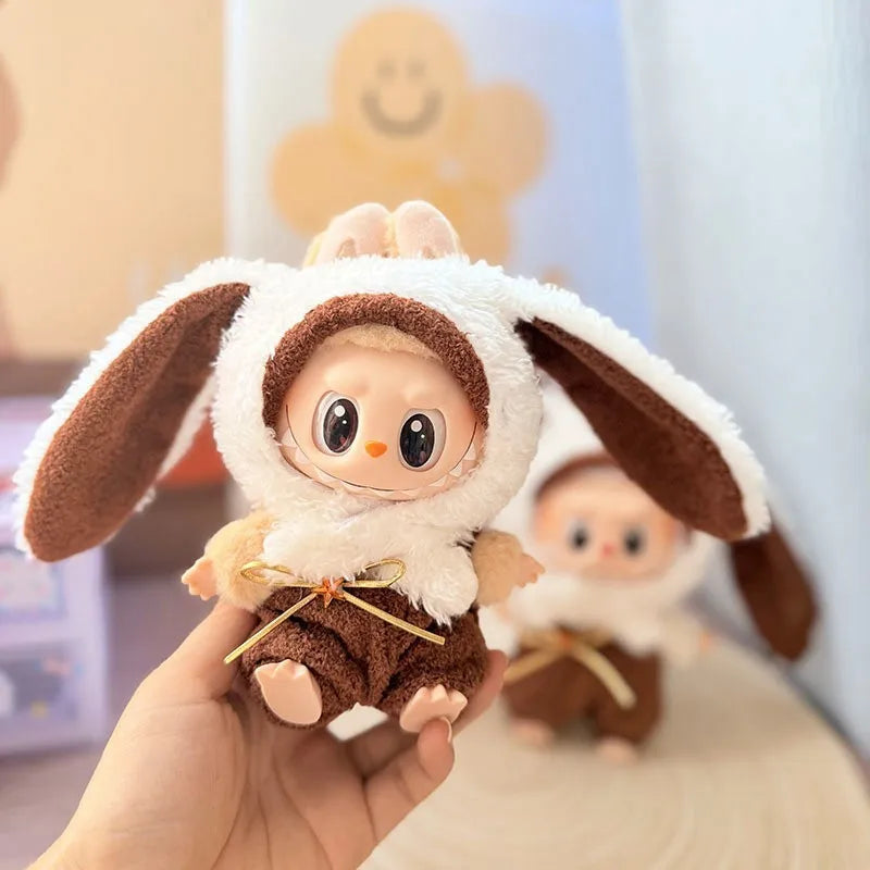 Labubu I II III Doll Clothes Wacky Whimsical Dress Up Assortment 15/17cm Plush Doll'S Clothes Sitting Party Accessories