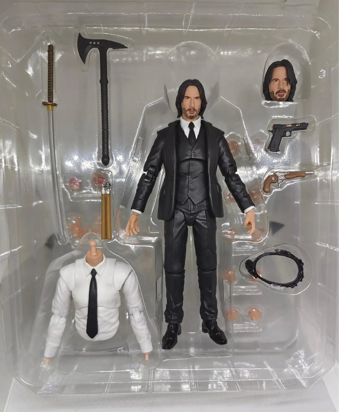 John Wick Action Figure John Wick Chapter 4 Figure Mafex 212 Ko Statue Collection Custom Model Doll Birthday Gift