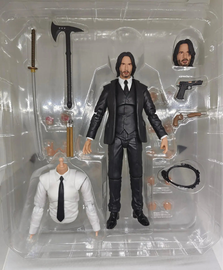 John Wick Action Figure John Wick Chapter 4 Figure Mafex 212 Ko Statue Collection Custom Model Doll Birthday Gift