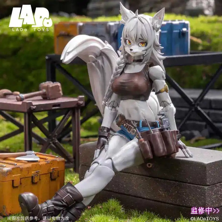 IN STOCK LADOTOYS Liya Fixer Action Figure Model Repairer Wolf Girl ERA 001 Animation Original Model Toy Collection Gift