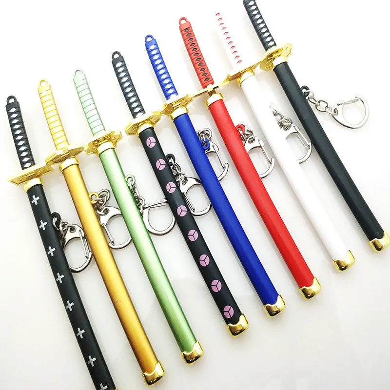 Mini Sword With Sheath China Ancient Sword Zinc Alloy Tang Hengdao Han Sword Weapon Model Keychain Pendant Cosplay Accessories