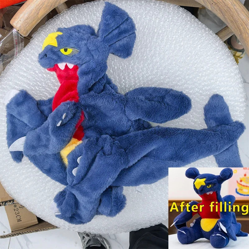 40/70cm Pokemon Garchomp Anime Plush Toys Pokémon Plushie Kawaii Semi-finished Leather Holster Pillow Gift for Children Xmas