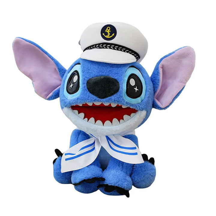 25/30CM Disney Navy Lilo and Stitch Plush Toy Anime Stuffed Kawaii Ornament Soft Stich Doll Plushie Kids Birthday Xmas Gifts