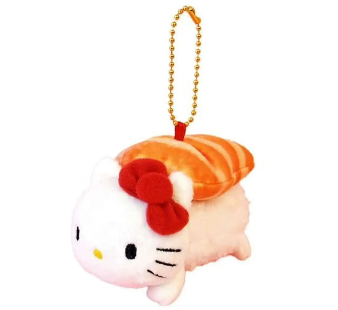 Kawaii Sanrio Hello Kitty Sushi Salmon Plush Toys Backpack Keychain Cartoon Anime Peripheral Doll Friends Birthday Creative Gift